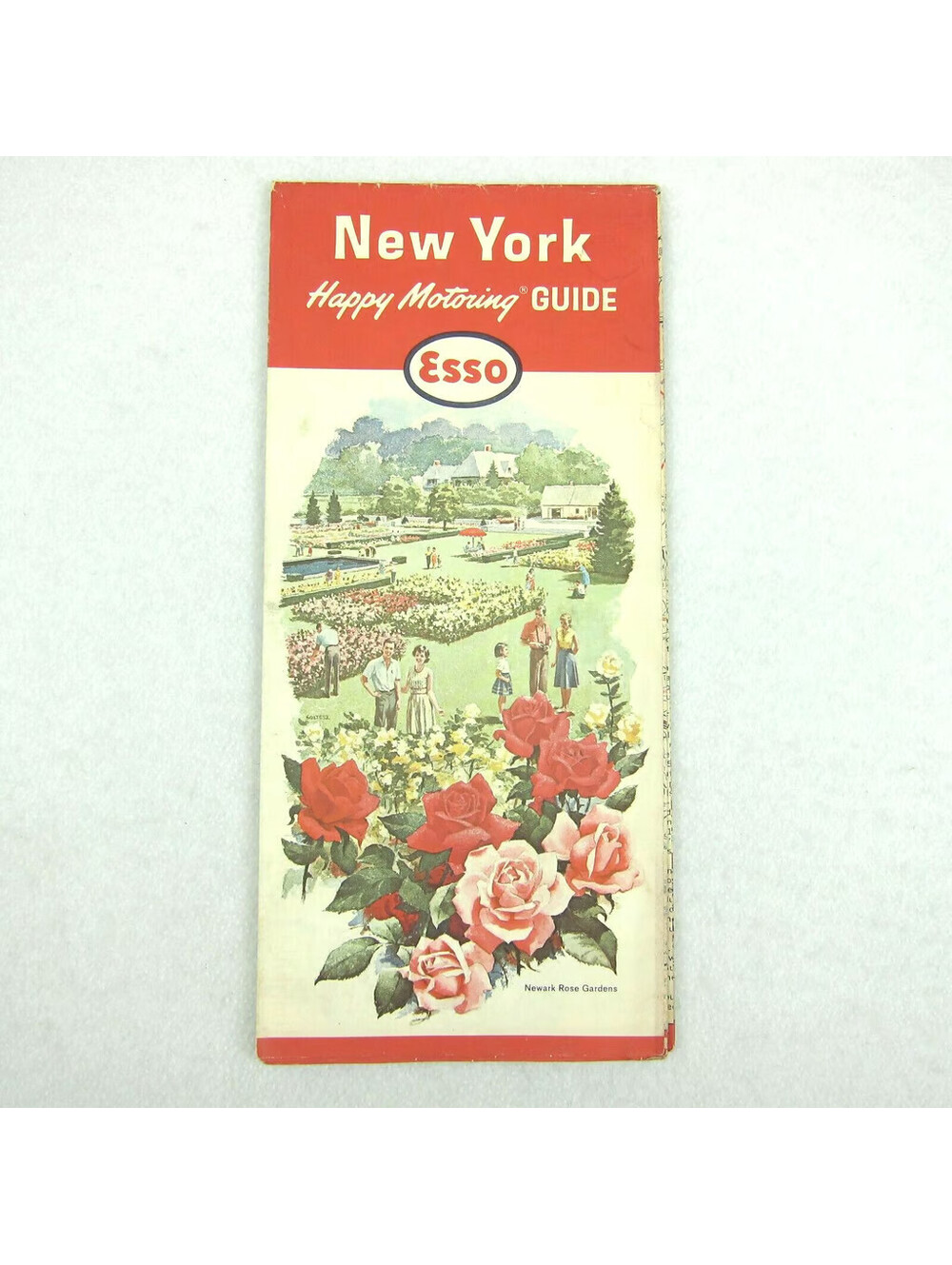 Vintage 1963 ESSO New York Road Map & Sight-Seeing Tour Guide Cities Recreation